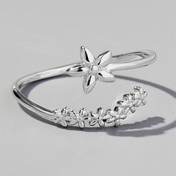 925 Sterling Silver Flower Ring