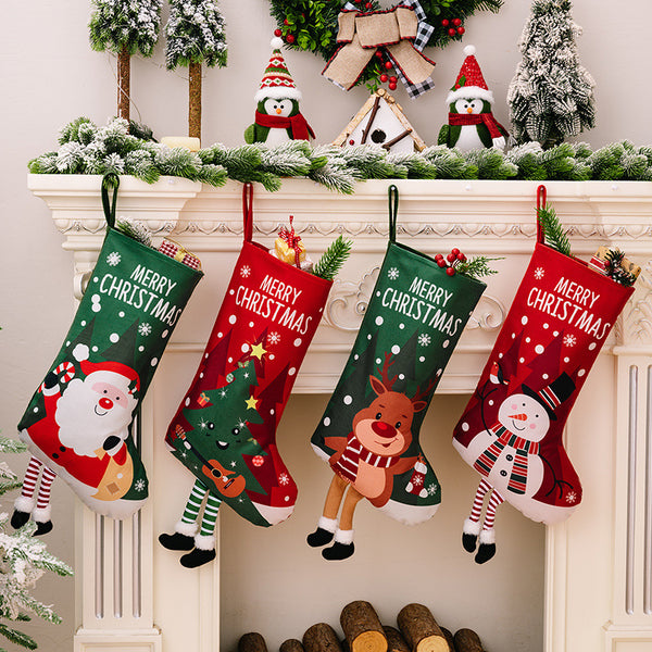 Printed Christmas Stocking Hanging Widget