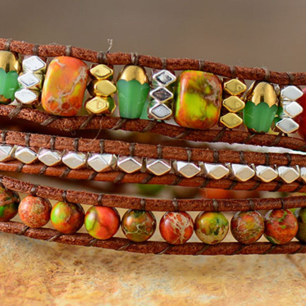 Natural Stone Woven Bracelet