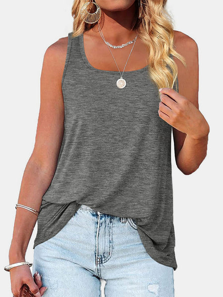 Heathered Square Neck Tank