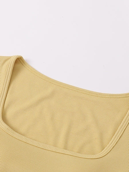 Square Neck Short Sleeve T-Shirt