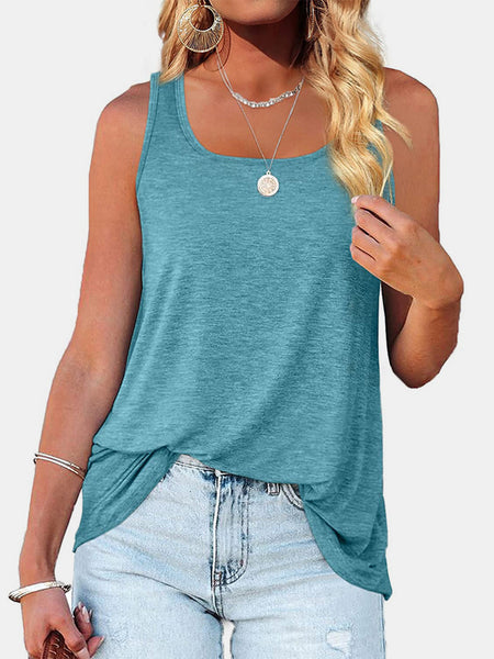 Heathered Square Neck Tank