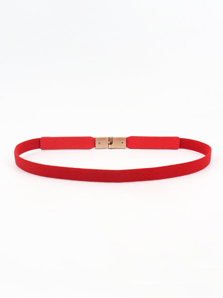 PU Elastic Skinny Belt