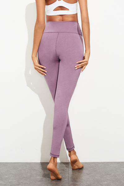 Exposed Seam High Waist Yoga Leggings