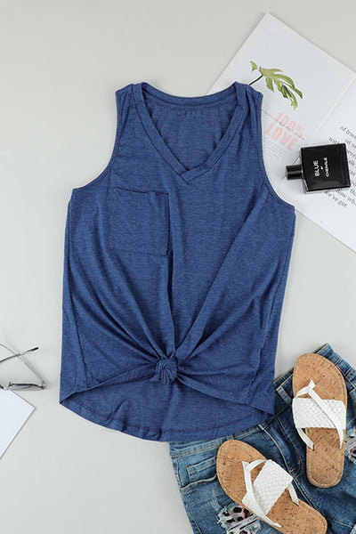 Solid Pocketed Base Tank Top