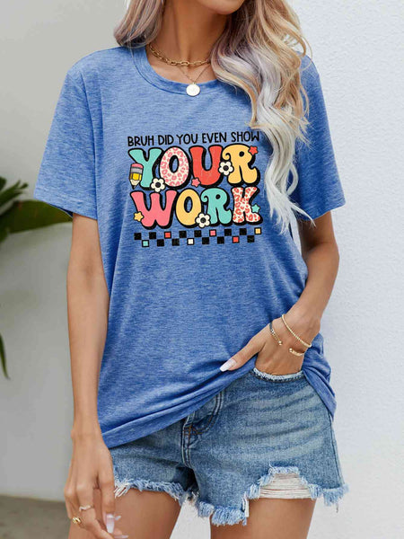 Letter Graphic Short Sleeve T-Shirt