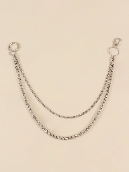 Double-Layered Metal Chain Belt