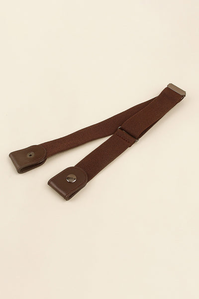 PU Elastic Snap Closure Belt