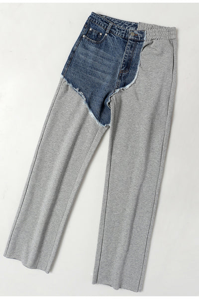 GAWQO Two-Tone Denim Lounge Pants