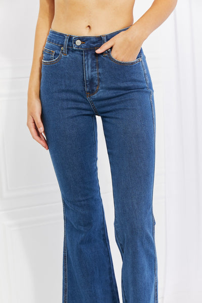 Judy Blue Ava Full Size Cool Denim Tummy Control Flare