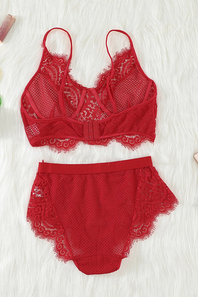 Eyelash Lace Bra Set