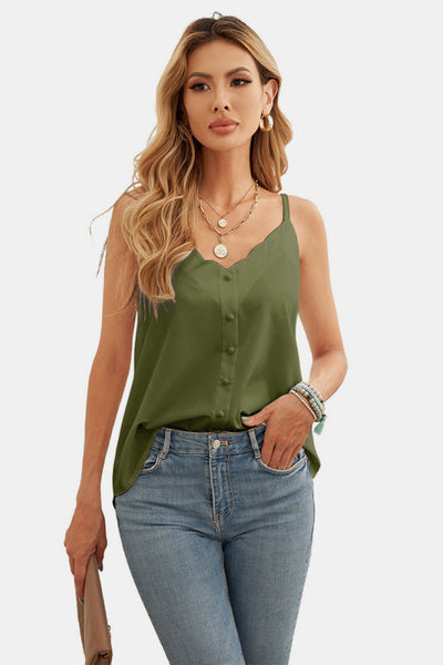 Button down Camisole Top