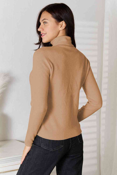 Turtleneck Long Sleeve Knit Top