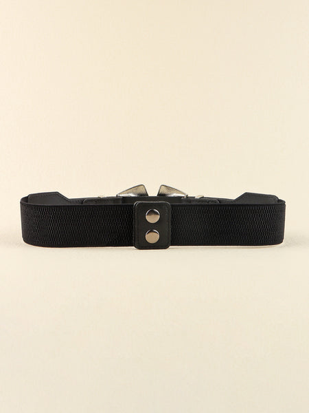 Double Buckle PU Leather Belt