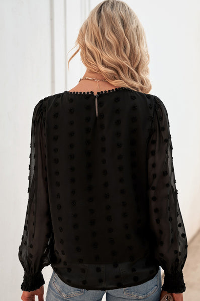 Polka Dot Lace Blouse