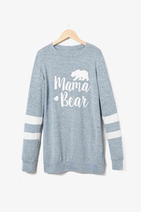 Bear Graphic Raglan Sleeve Top