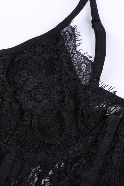 Lace Panelled Bodysuit