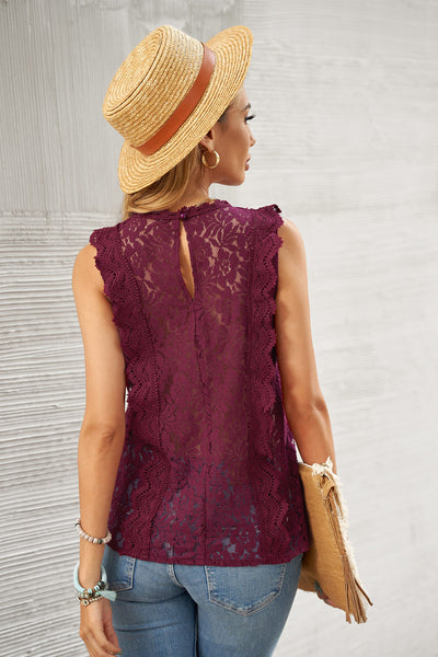 Lace V Neck Tank