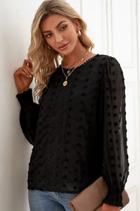 Polka Dot Lace Blouse