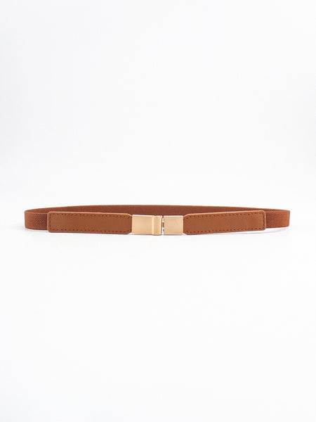 PU Elastic Skinny Belt