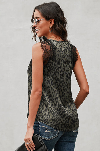 Contrast Lace Tank