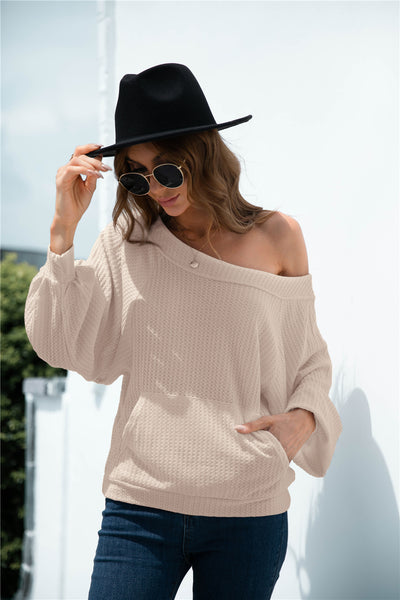 Raglan Sleeve V-Back Top