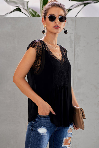 Lace Tank Top with Vest