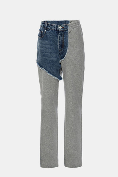 GAWQO Two-Tone Denim Lounge Pants