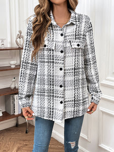 Plaid Button Down Jacket